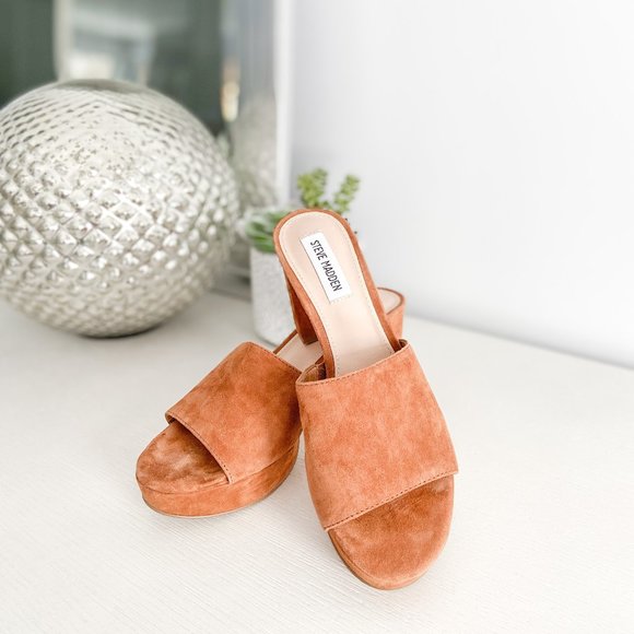 Steve Madden Shoes - Steve Madden Suede Platform Mules
